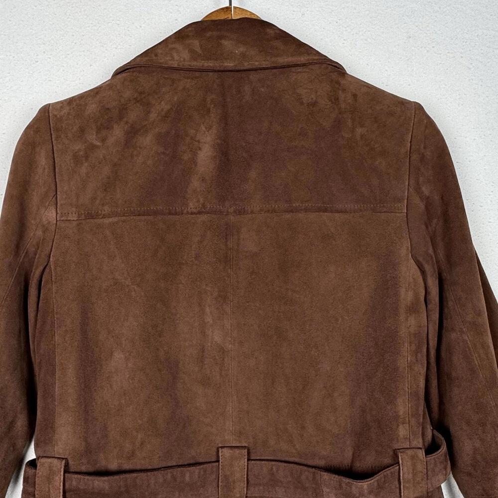 Elizabeth and James Long Suede 100% Real Leather Jacket Size XS‎ - Picture 9 of 11
